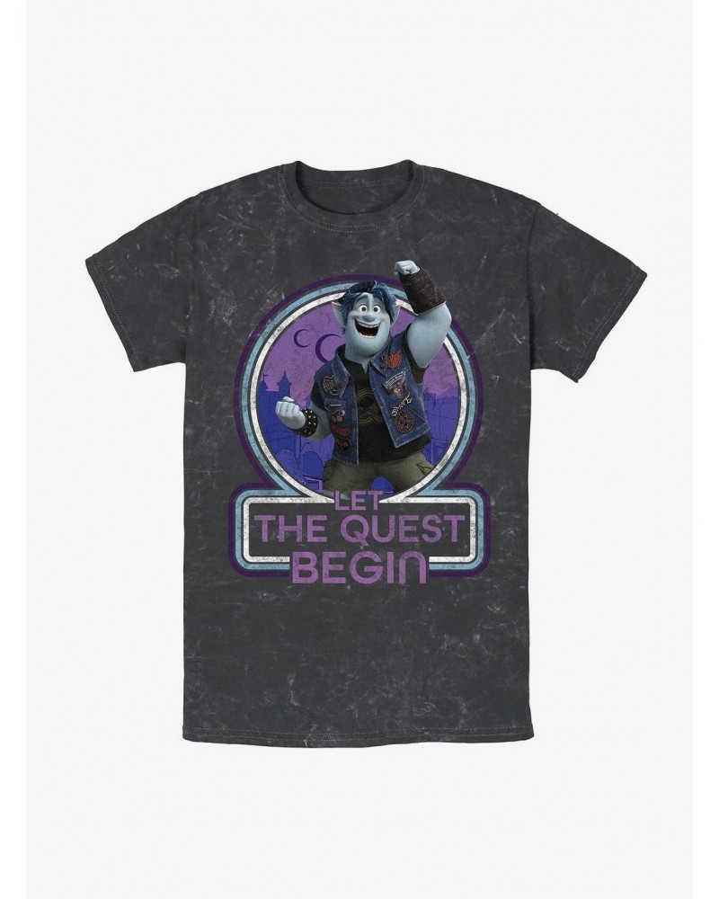 Disney Pixar Onward Begin Quest Mineral Wash T-Shirt $5.80 T-Shirts