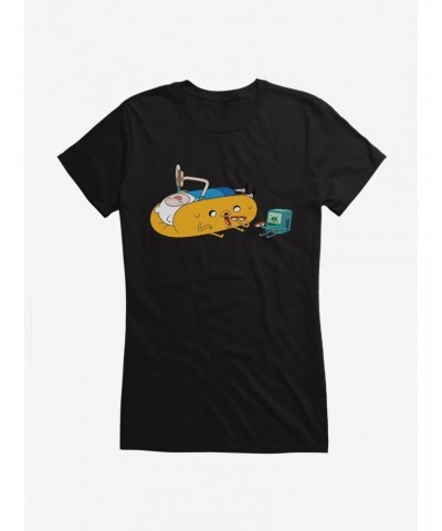 Adventure Time Hot Dogs Girls T-Shirt $8.76 T-Shirts