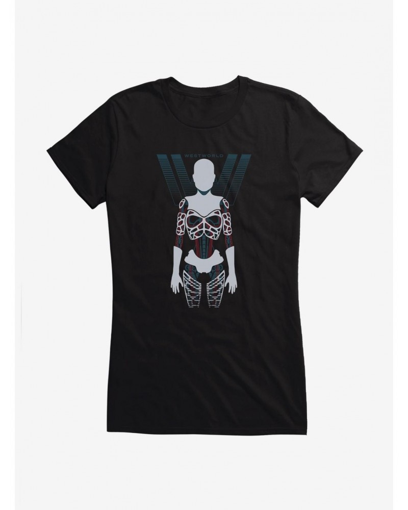 Westworld Anatomy Of An Android Girls T-Shirt $5.98 T-Shirts