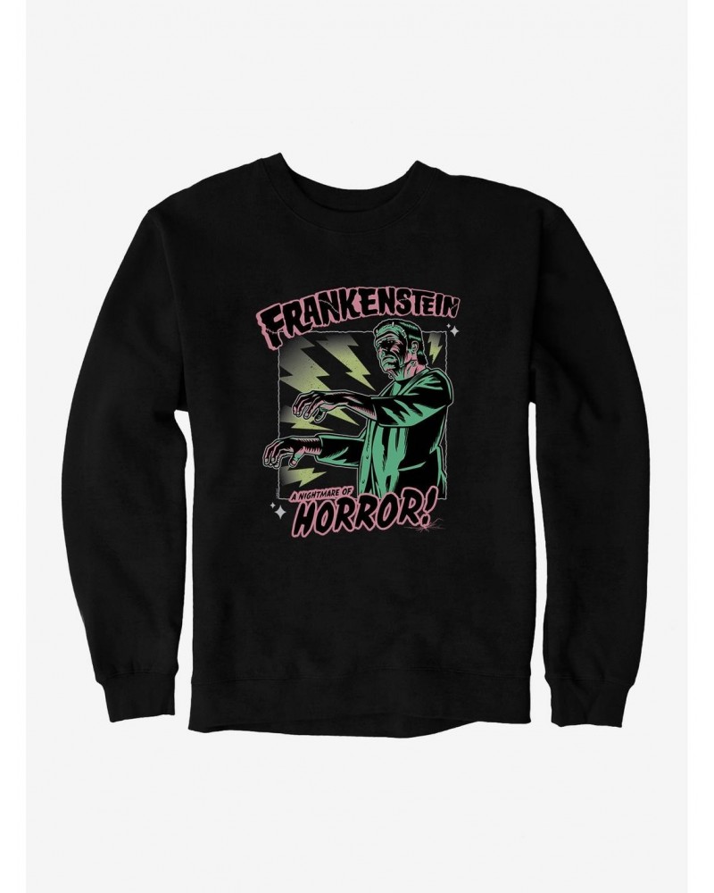 Frankenstein Nightmare Of Horror Sweatshirt $10.92 Sweatshirts