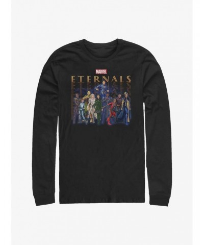 Marvel Eternals Group Repeating Long-Sleeve T-Shirt $10.26 T-Shirts