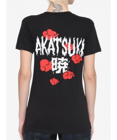 Naruto Shippuden Akatsuki Itachi Boyfriend Fit Girls T-Shirt $5.98 T-Shirts