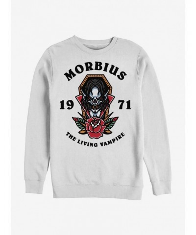 Marvel Morbius Deadly 1971 Vampire Crew Sweatshirt $10.04 Sweatshirts