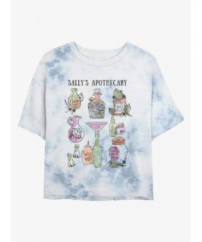 Disney The Nightmare Before Christmas Sally's Apothecary Tie-Dye Girls Crop T-Shirt $8.34 T-Shirts