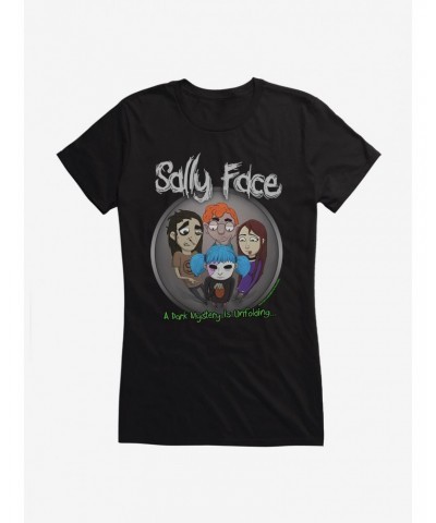 Sally Face Dark Mystery Unfolding Logo Girls T-Shirt $8.96 T-Shirts