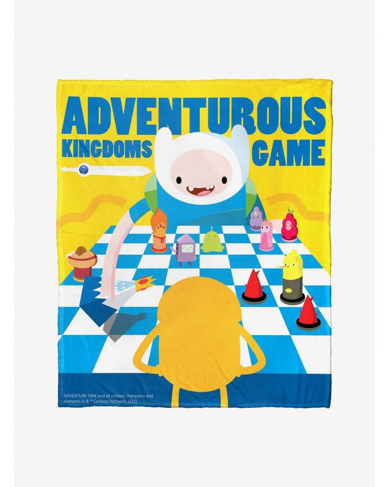 Adventure Time Adventurous Kingdoms Throw Blanket $19.77 Blankets