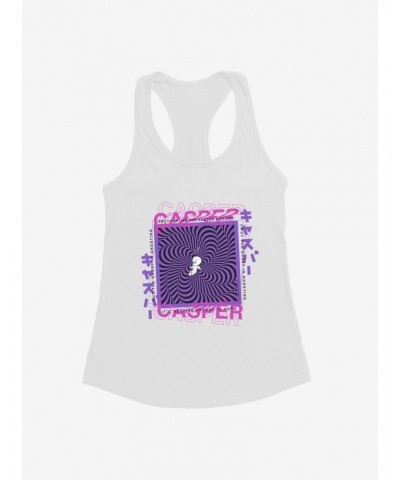 Casper The Friendly Ghost Virtual Raver Late Ghost Girls Tank $10.71 Tanks