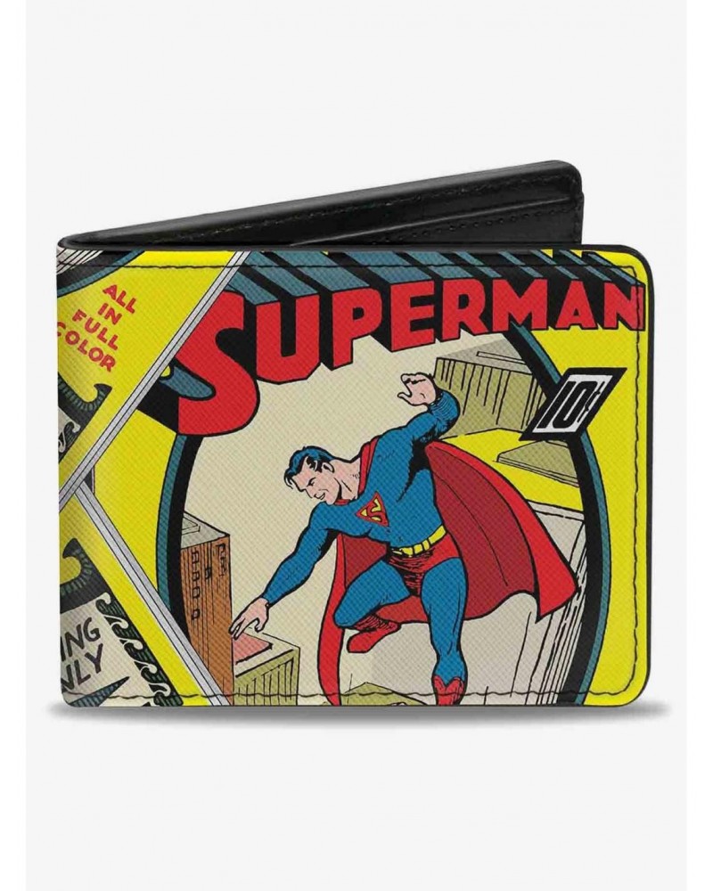 DC Comics Classic Superman 1 Flying Cover Pose Bifold Wallet $8.99 Wallets