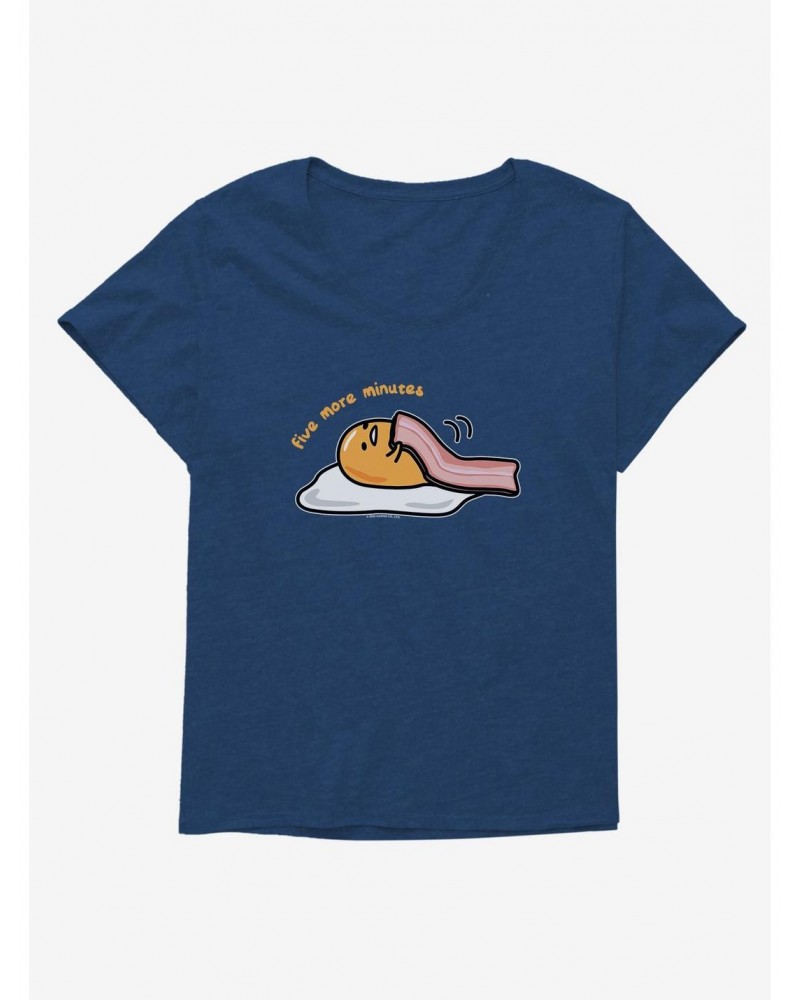 Gudetama Five More Minutes Girls T-Shirt Plus Size $9.94 T-Shirts