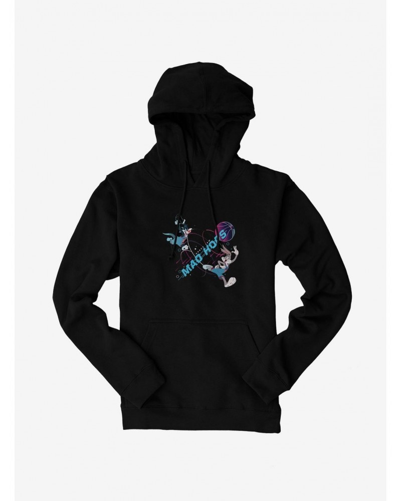 Space Jam: A New Legacy Bugs Bunny And Sylvester Cat Mad Hops Hoodie $12.57 Hoodies