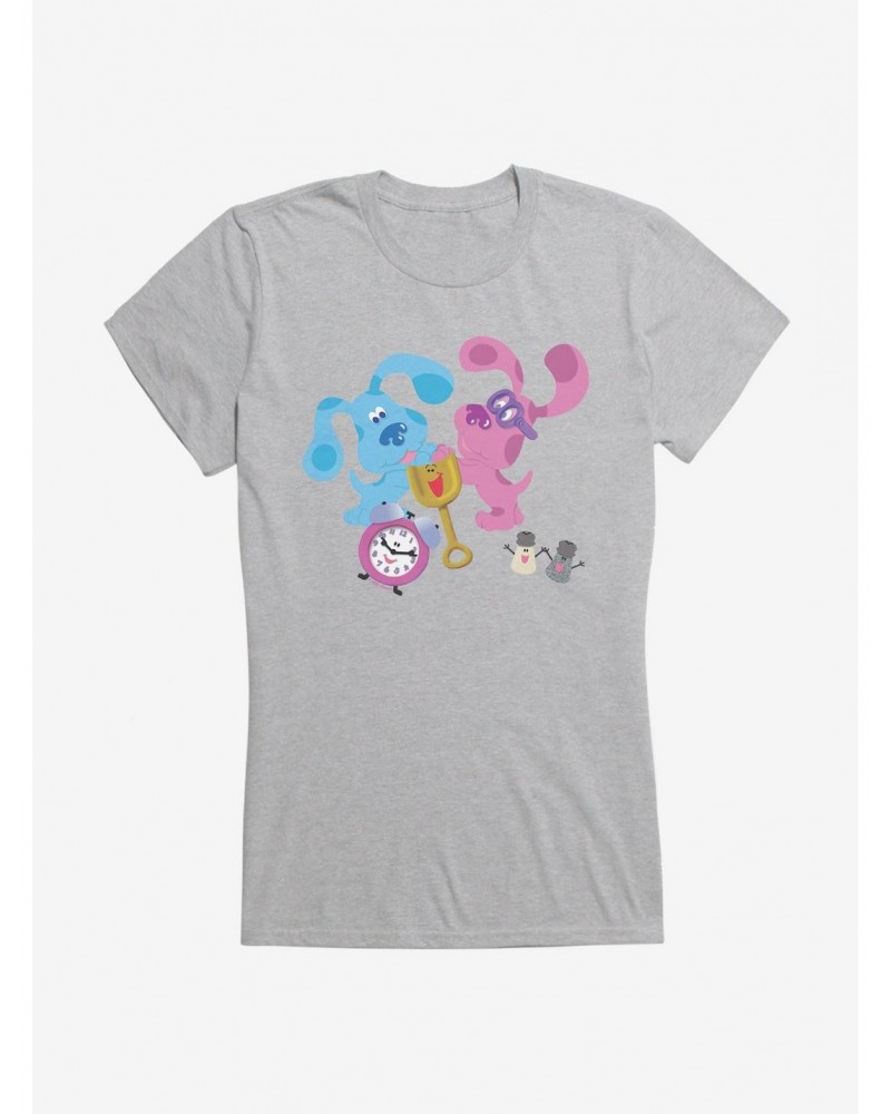 Blue's Clues Playful Group Girls T-Shirt $9.46 T-Shirts