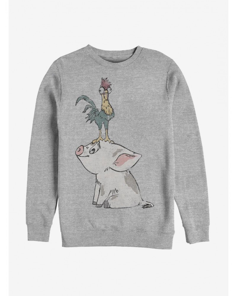 Disney Moana Hei Hei On Pua Sweatshirt $10.04 Sweatshirts