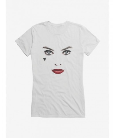 DC Comics Birds Of Prey Harley Quinn Face Girls T-Shirt $8.76 T-Shirts