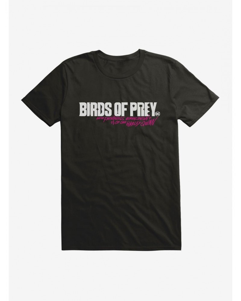 DC Comics Birds Of Prey Movie Title T-Shirt $8.03 T-Shirts