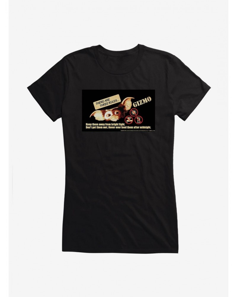 Gremlins Gizmo Rules To Follow Girls T-Shirt $8.57 T-Shirts