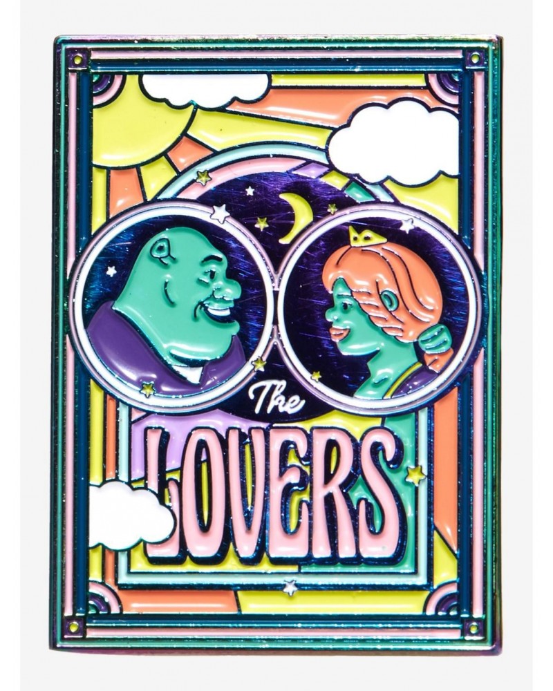 Shrek Lovers Tarot Card Enamel Pin $3.09 Pins