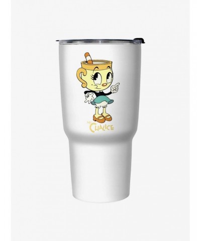 Cuphead: The Delicious Last Course Retro Ms. Chalice Travel Mug $14.95 Mugs