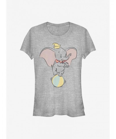 Disney Dumbo Ball Pose Girls T-Shirt $10.21 T-Shirts