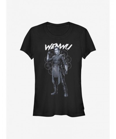 Marvel Shang-Chi And The Legend Of The Ten Rings Wenwu Pose Girls T-Shirt $11.21 T-Shirts