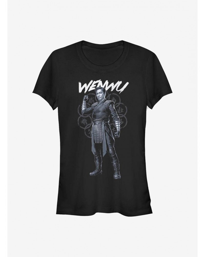 Marvel Shang-Chi And The Legend Of The Ten Rings Wenwu Pose Girls T-Shirt $11.21 T-Shirts