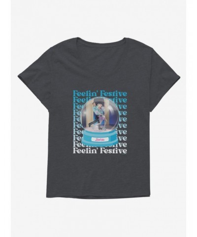 Barbie Holiday Feelin Festive Girls T-Shirt Plus Size $8.32 T-Shirts