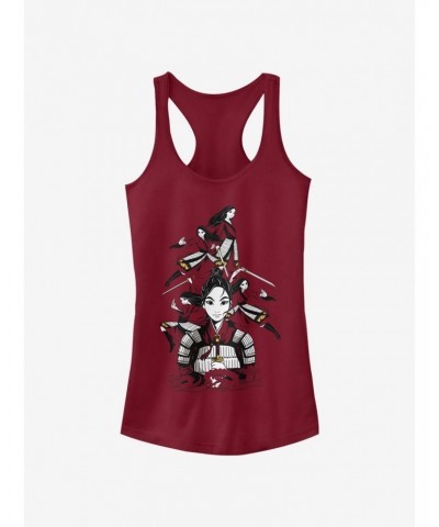 Disney Mulan Mulan Poses Girls Tank $9.36 Tanks