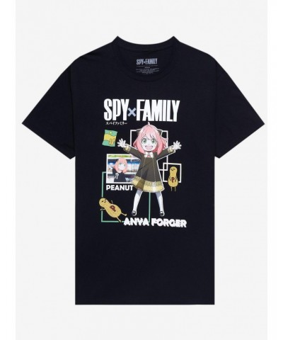 Spy X Family Anya Peanuts Collage T-Shirt $8.37 T-Shirts