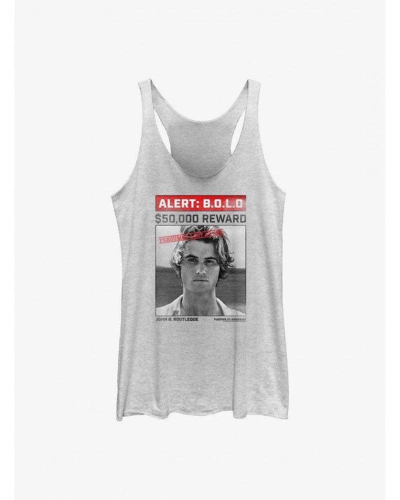 Outer Banks John B Wanted Poster Girls Tank $8.16 Tanks