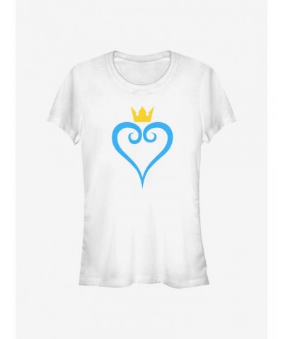 Disney Kingdom Hearts Heart And Crown Girls T-Shirt $6.97 T-Shirts