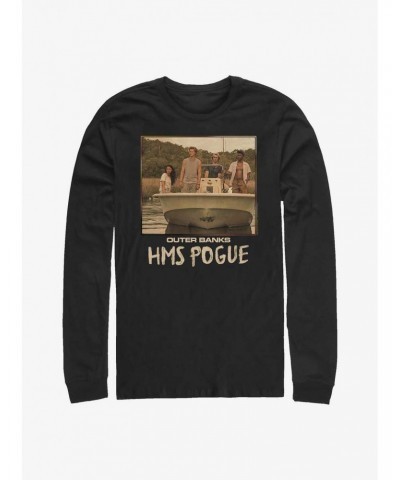 Outer Banks HMS Pogue Square Long-Sleeve T-Shirt $10.82 T-Shirts