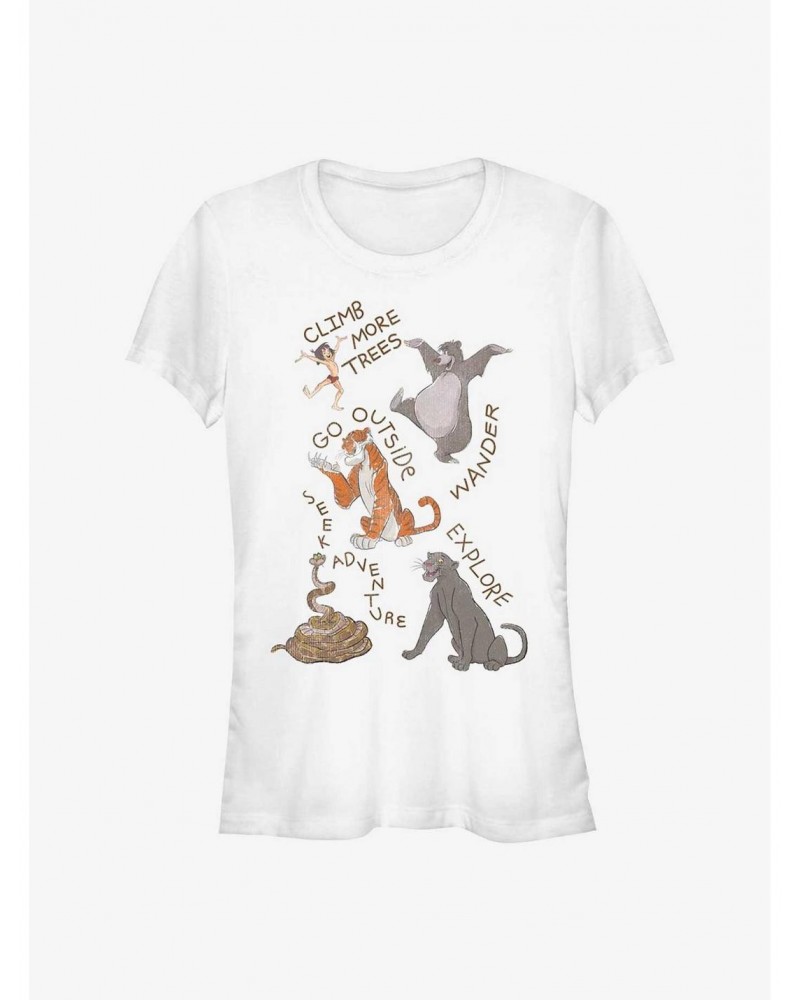 Disney The Jungle Book Seek Adventure Girls T-Shirt $7.57 T-Shirts