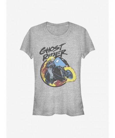 Marvel Ghost Rider Ghost Rider 90's Girls T-Shirt $6.57 T-Shirts