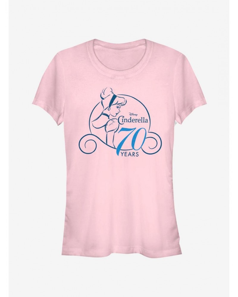 Disney Cinderella Simple Anniversary Girls T-Shirt $12.45 T-Shirts