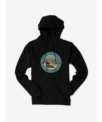 Parks And Recreation Pawnee Indiana Seal Hoodie $10.06 Hoodies