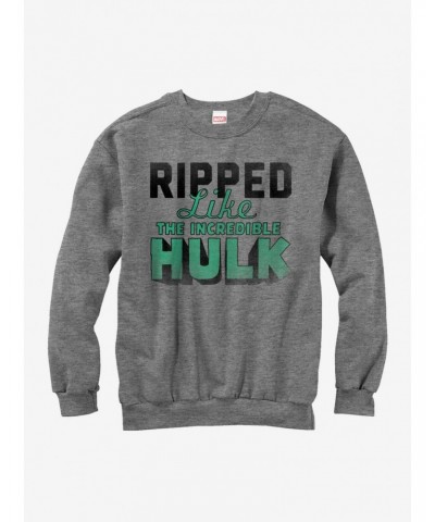 Hulk Ripped Like the Hulk Girls Sweatshirt $14.17 Sweatshirts