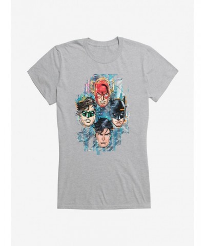 DC Comics Justice League Group Pixelated Girls T-Shirt $9.56 T-Shirts