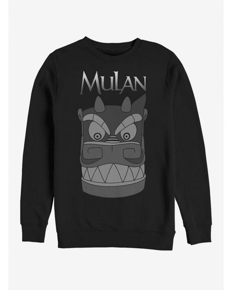 Disney Mulan Stone Dragon Head Crew Sweatshirt $11.22 Sweatshirts