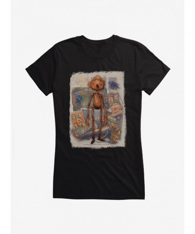 Netflix Pinocchio Collage Girls T-Shirt $5.58 T-Shirts