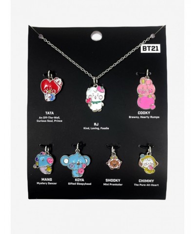 BT21 Candy Characters Interchangeable Charm Necklace Set $6.32 Necklace Set