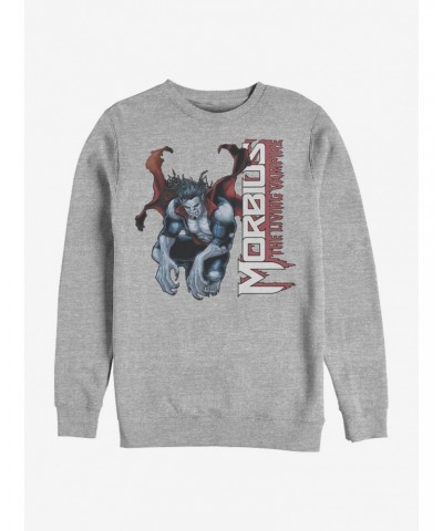 Marvel Morbius Hero Shot Crew Sweatshirt $14.76 Sweatshirts