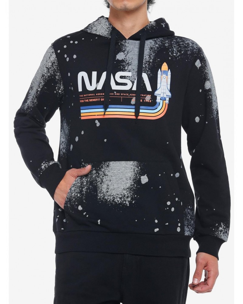 NASA Logo Splatter Hoodie $5.09 Hoodies