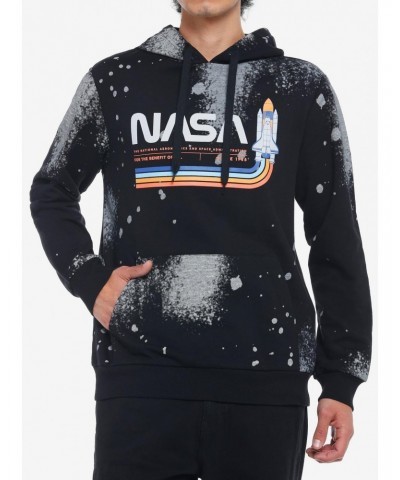 NASA Logo Splatter Hoodie $5.09 Hoodies