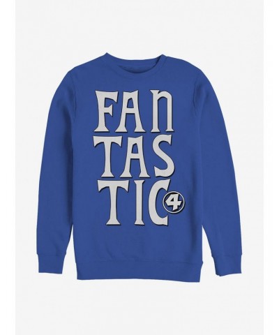 Marvel Fantastic Four Fantastic Words Crew Sweatshirt $13.58 Sweatshirts