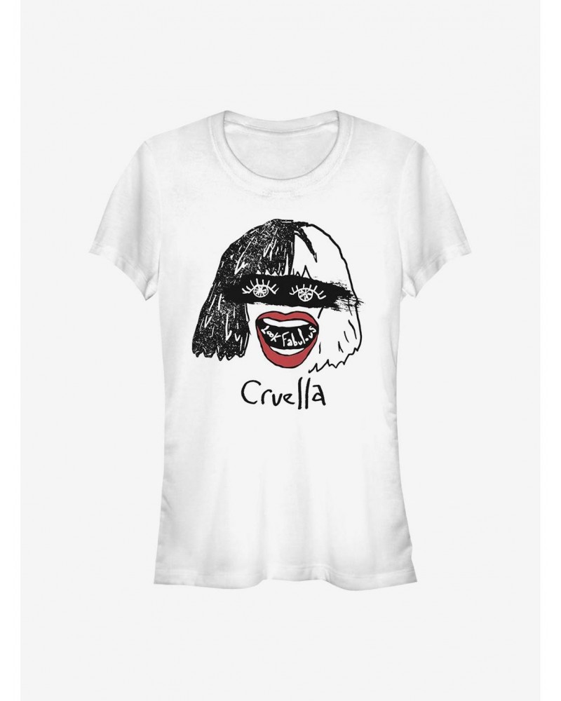 Disney Cruella Look Fabulous Girls T-Shirt $9.46 T-Shirts