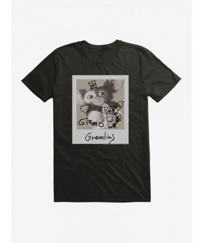 Gremlins Gizmo Black And White Polaroid T-Shirt $9.18 T-Shirts