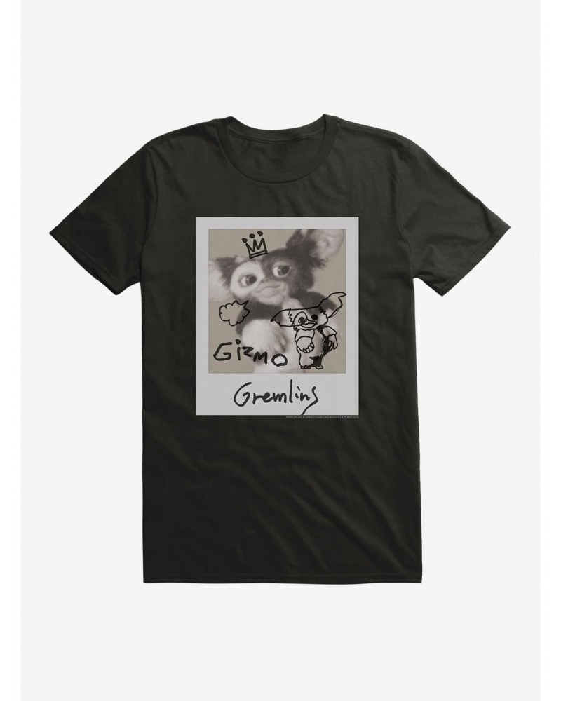 Gremlins Gizmo Black And White Polaroid T-Shirt $9.18 T-Shirts