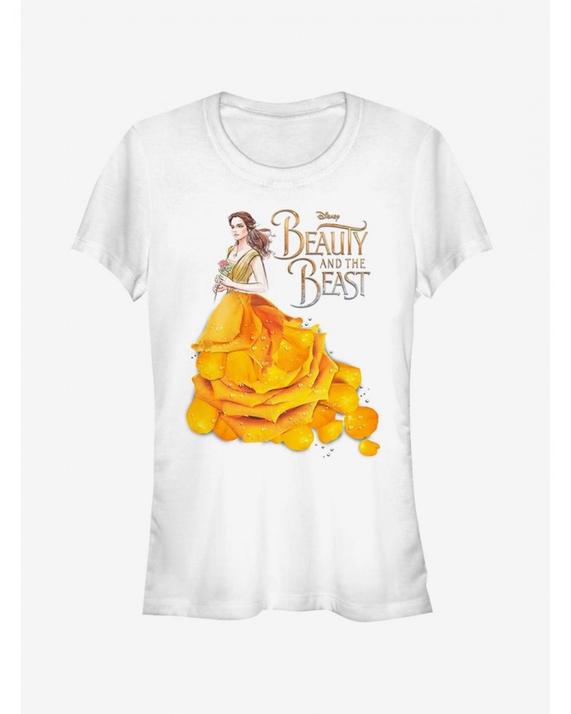 Disney Beauty And The Beast Rose Petal Dress Girls T-Shirt $9.71 T-Shirts