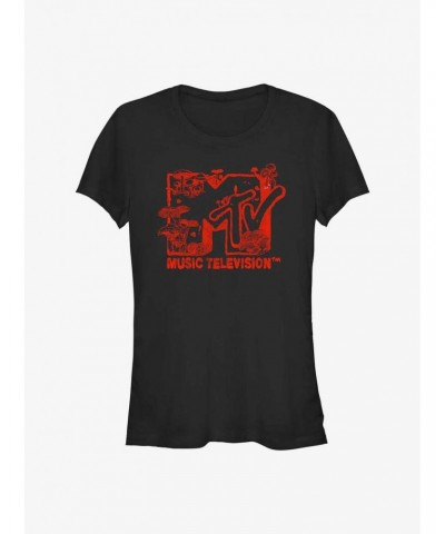 MTV Fungi Logo Girls T-Shirt $6.37 T-Shirts