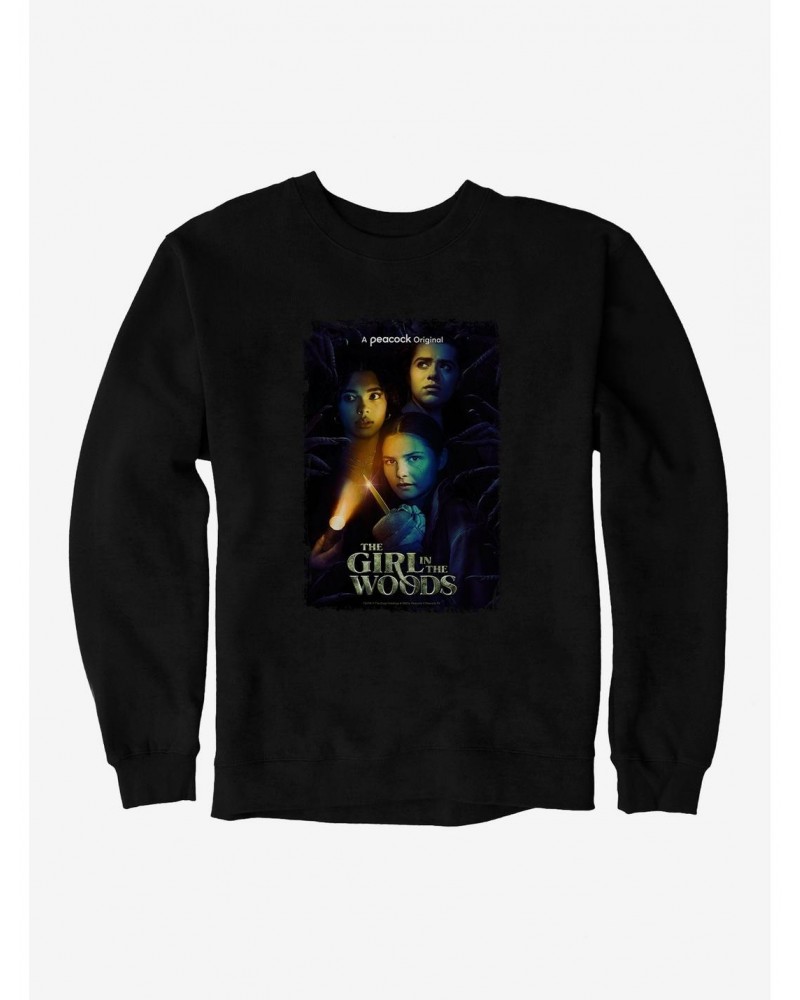 Peacock TV Girl In The Woods Series Poster Sweatshirt $11.81 Sweatshirts