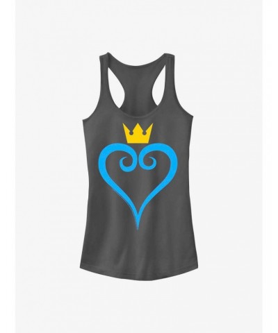 Disney Kingdom Hearts Heart And Crown Girls Tank $6.57 Tanks